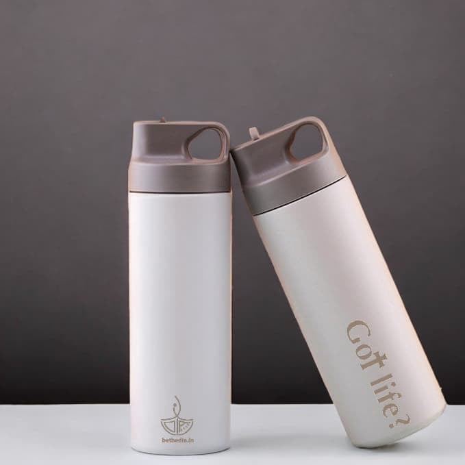 Thermos sipper bottle (anti-slip, 500ml): Got Life?