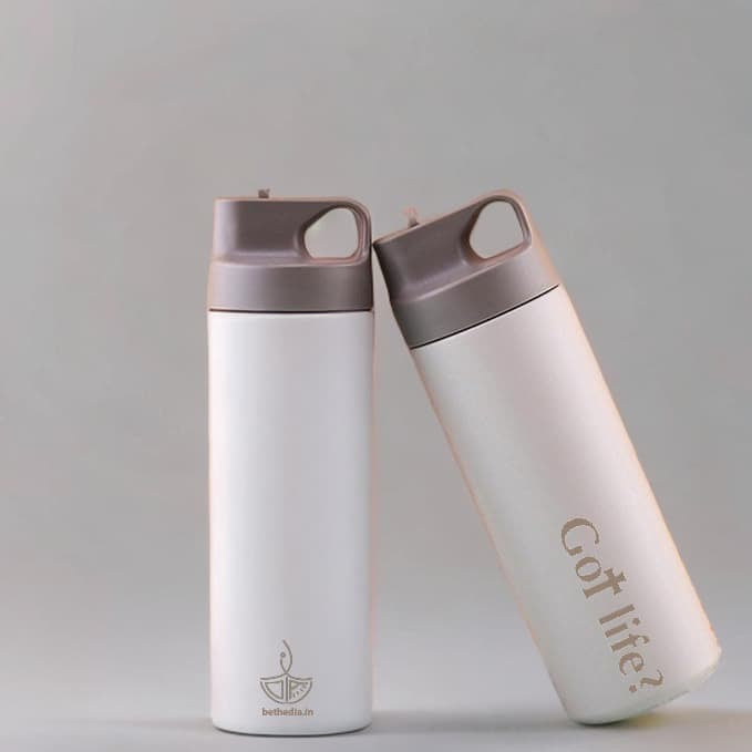 Thermos sipper bottle (anti-slip, 500ml): Got Life?